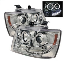 Load image into Gallery viewer, Spyder Chevy Suburban 1500 Projector Headlights LED Halo LED Chrome PRO-YD-CSUB07-HL-C