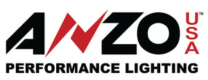 ANZO 2003-2006 Chevy Silverado Crystal Headlight w/ Signal Light Black Amber (4 pcs)