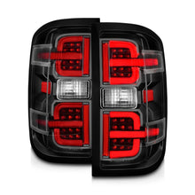 Load image into Gallery viewer, ANZO 15-19 Chevy Silverado 2500HD/3500HD (Halgn Only) LED Tail Lights w/Black Light Bar &amp; Clear Lens