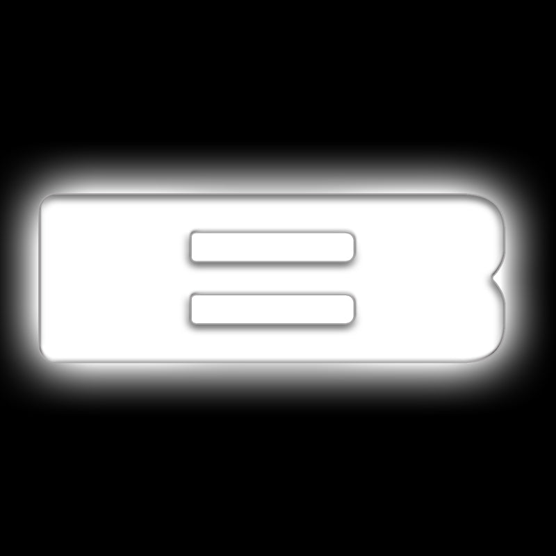 ORACLE Lighting Universal Illuminated LED Letter Badges - Matte White Surface Finish - B