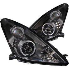 Load image into Gallery viewer, ANZO 2000-2005 Toyota Celica Projector Headlights w/ Halo Black