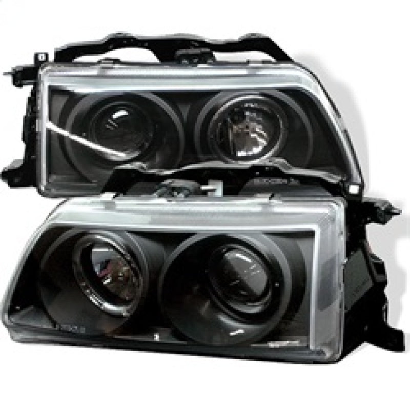 Spyder Honda Civic 90-91/CRX 90-91 Projector Headlights LED Halo Blk PRO-YD-HC90-HL-BK