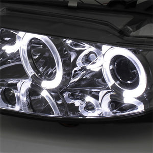 Spyder Mazda 6 03-05 With Fog Lights Projector Headlights LED Halo DRL Smke PRO-YD-M603-FOG-DRL-SM