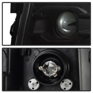 Spyder Chevy Silverado 1500 07-13 Version 3 Projector Headlights - Black PRO-YD-CS07V3-LBDRL-BK