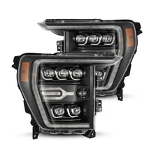 Load image into Gallery viewer, AlphaRex 21-22 Ford F-150 NOVA LED Proj Headlights Plank Style Blk w/Activ Light/Seq Signal