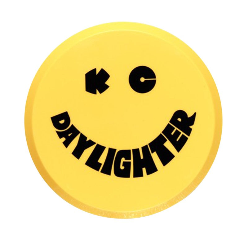 KC HiLiTES 6in. Round Hard Cover for Daylighter/SlimLite/Pro-Sport (Single) - Yellow w/Black Smile