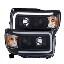 Load image into Gallery viewer, ANZO 2015+ GMC Canyon Projector Headlights w/ Plank Style Design Black w/ Amber