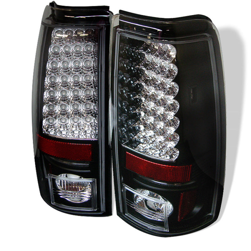 Spyder Chevy Silverado 1500 99-02 (Not Fit Stepside) LED Tail Lights Blk ALT-YD-CS99-LED-BK