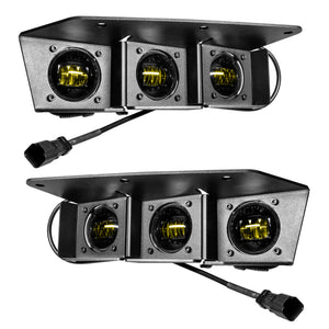 ORACLE Lighting 21-22 Ford Bronco Triple LED Fog Light Kit for Steel Bumper - Yellow SEE WARRANTY