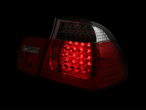 ANZO 2002-2005 BMW 3 Series E46 LED Taillights Red/Clear