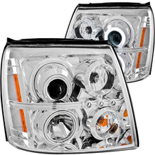Load image into Gallery viewer, ANZO 2003-2006 Cadillac Escalade Projector Headlights w/ Halo Chrome (CCFL) (HID Compatible)