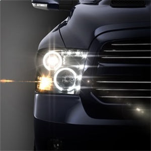Spyder Dodge Ram 1500 09-14 Projector Headlights Halogen- CCFL Halo LED - Blk PRO-YD-DR09-CCFL-BK