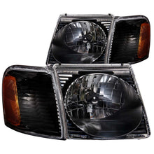 Load image into Gallery viewer, ANZO 2001-2005 Ford Explorer Crystal Headlights Black