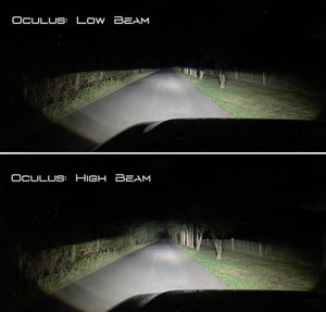 Oracle Oculus Bi-LED Projector Headlights for Jeep JL/Gladiator JT - Satin Silver - 5500K