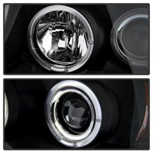 Spyder Nissan Titan 04-14/Armada 04-07 Projector Headlights LED Halo LED Blk PRO-YD-NTI04-HL-BK