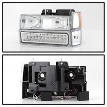 Load image into Gallery viewer, Xtune 92-94 Blazer Full Size Corner/LED Bumper Headlights Chrome HD-JH-CCK88-LED-AM-C-SET